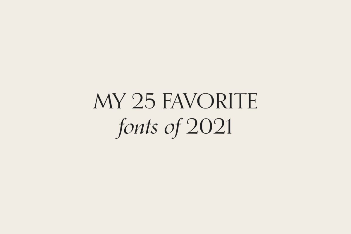 favorite fonts 2021
