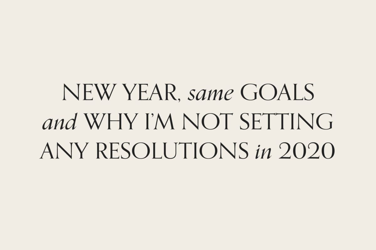 new year same goals